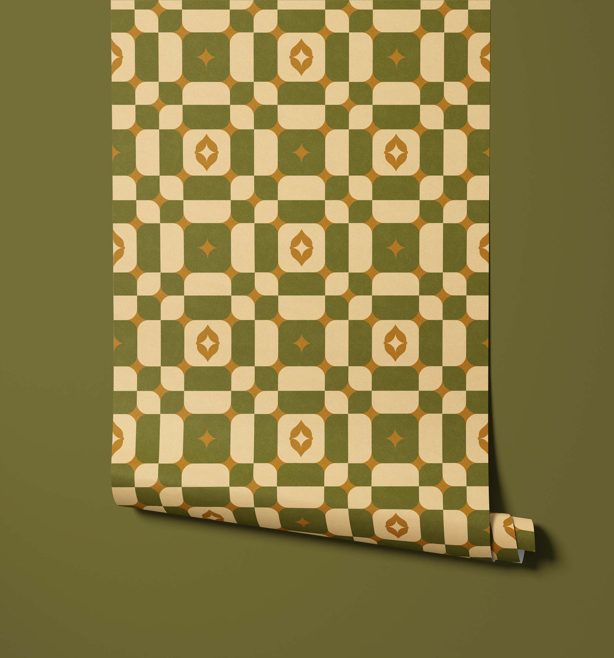 Bobbi Beck Ida Mid Century Abstract Wallpaper