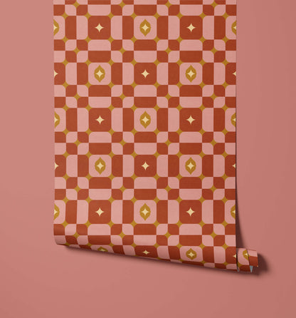Bobbi Beck Ida Mid Century Abstract Wallpaper