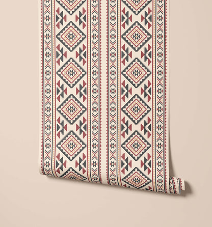 Bobbi Beck Izel Southwestern Diamond Wallpaper