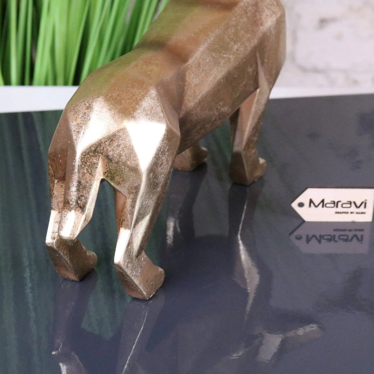 Janira Gold Geometric Dachshund Ornament
