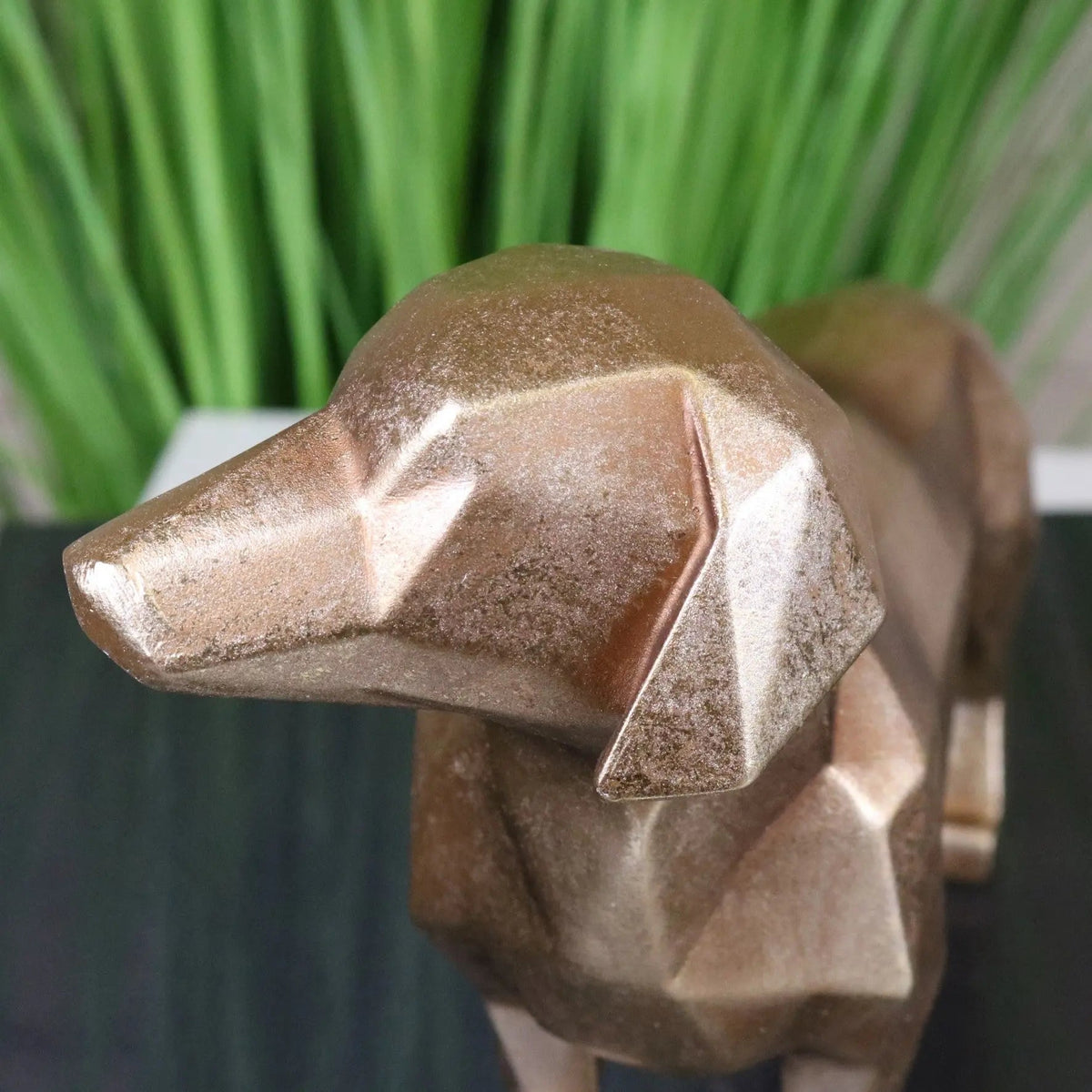 Janira Gold Geometric Dachshund Ornament