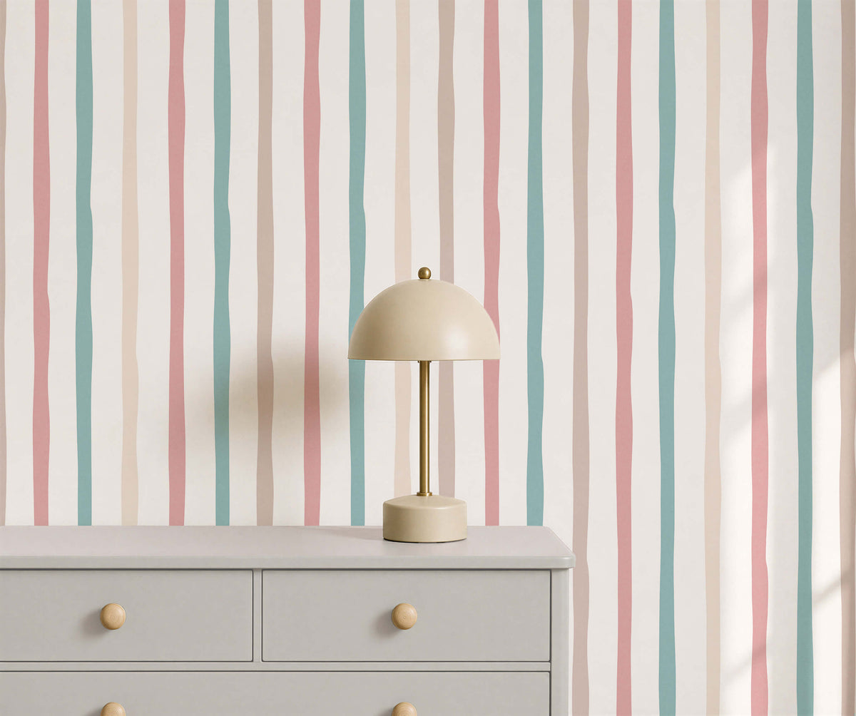 Bobbi Beck Jolly Wavy Stripe Wallpaper