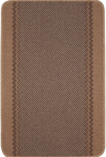 Washable Bordered Beige Rug  | 116B