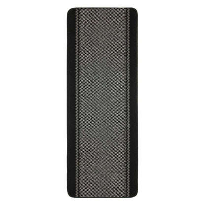 Washable Bordered Black Rug  | 116Bl