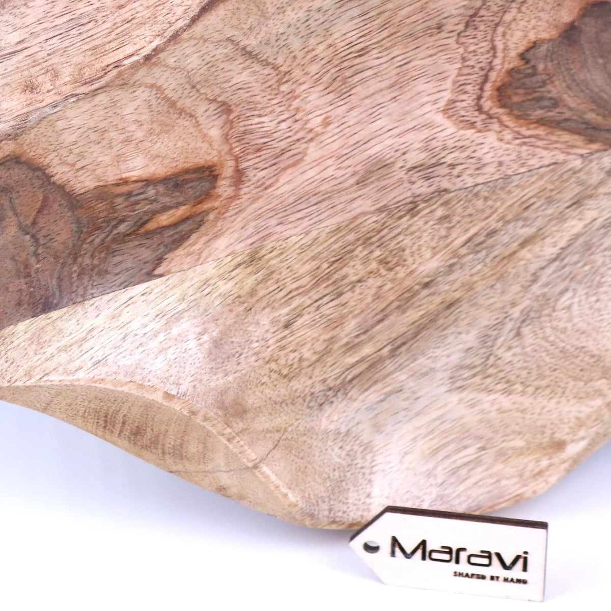 Kavira Mango Wood Divided Serving Dish, 3 Sections