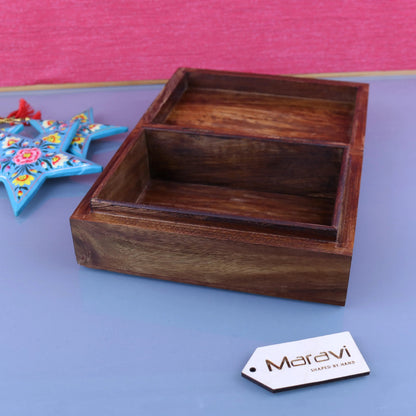 Khalka Plain Sheesham Wood Storage Box, 3 Sizes