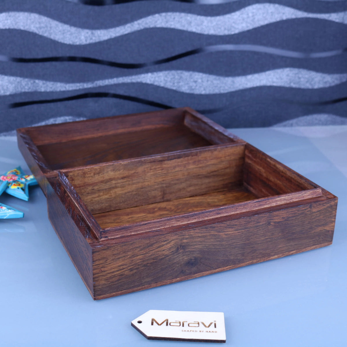 Khalka Plain Sheesham Wood Storage Box, 3 Sizes