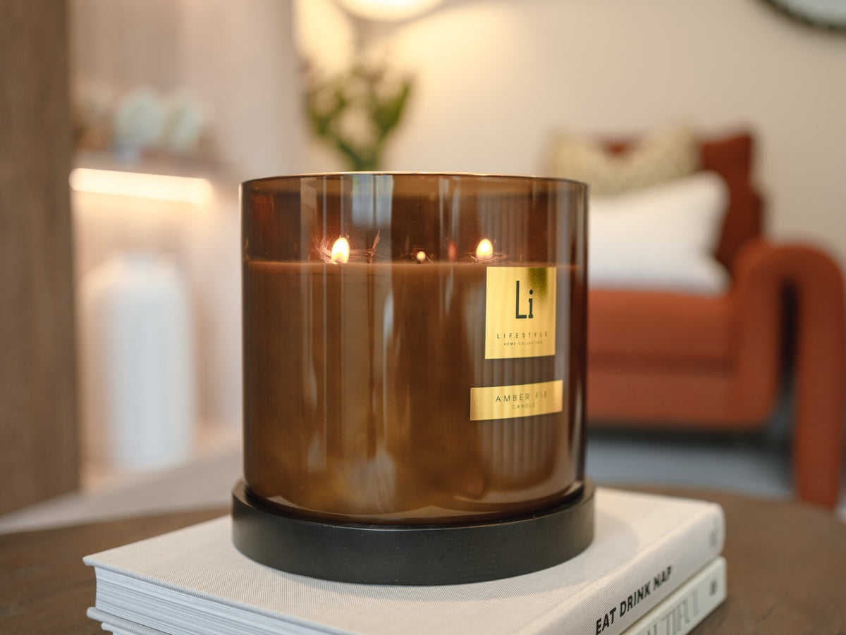 Lifestyle Home Collection Amber Fie XXL Candle 5kg