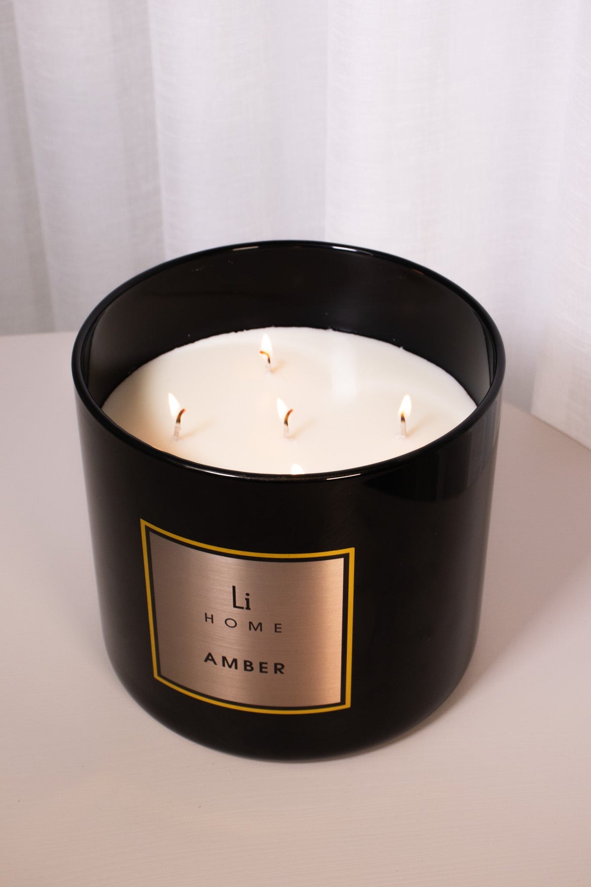 Lifestyle Home Collection Amber 3-Wick Soy Candle 1kg