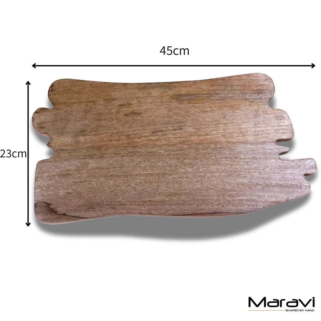 Lakora Mango Wood Serving Board 45 cm, Organic Edge