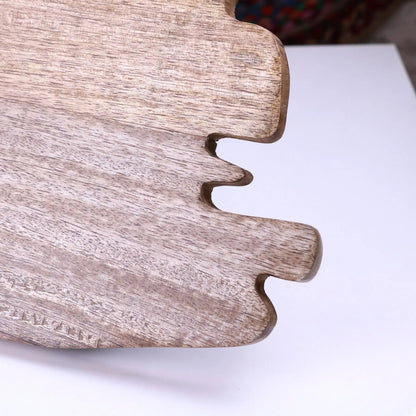Lakora Mango Wood Serving Board 45 cm, Organic Edge