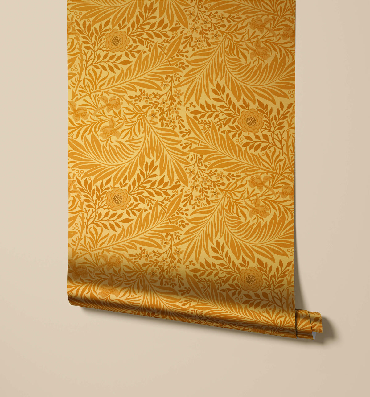 Bobbi Beck Larkspur Arts and Crafts Floral Wallpaper