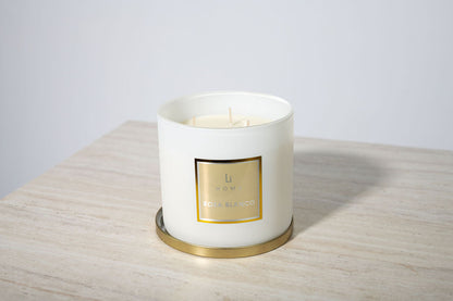 Lifestyle Home Collection Rosa Blanco 3-Wick Soy Candle 1kg