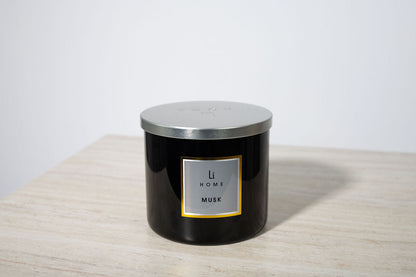 Lifestyle Home Collection Musk 3-Wick Soy Candle 1kg
