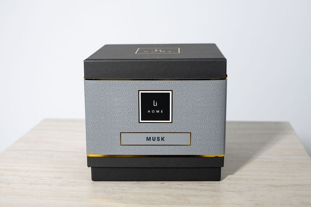 Lifestyle Home Collection Musk 3-Wick Soy Candle 1kg