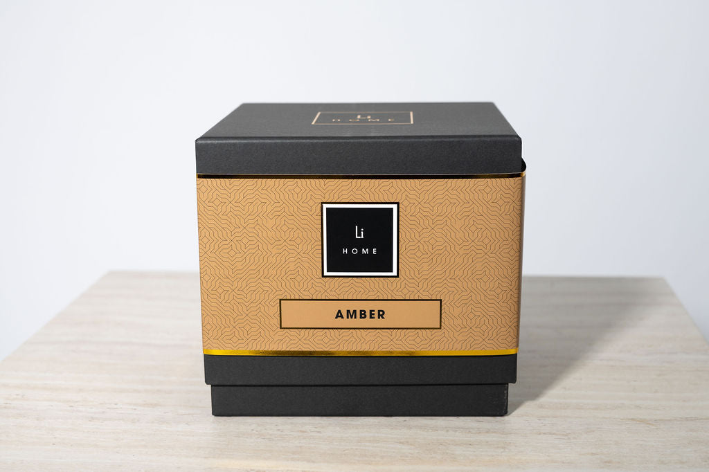 Lifestyle Home Collection Amber 3-Wick Soy Candle 1kg