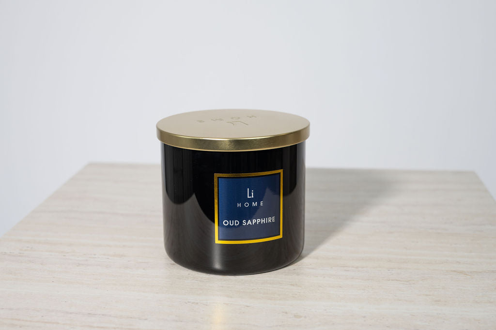 Lifestyle Home Collection Oud Sapphire 3-Wick Soy Candle 1kg