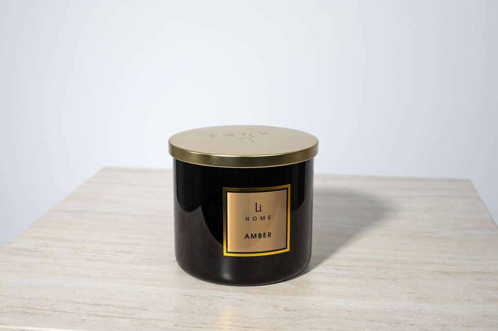 Lifestyle Home Collection Amber 3-Wick Soy Candle 1kg