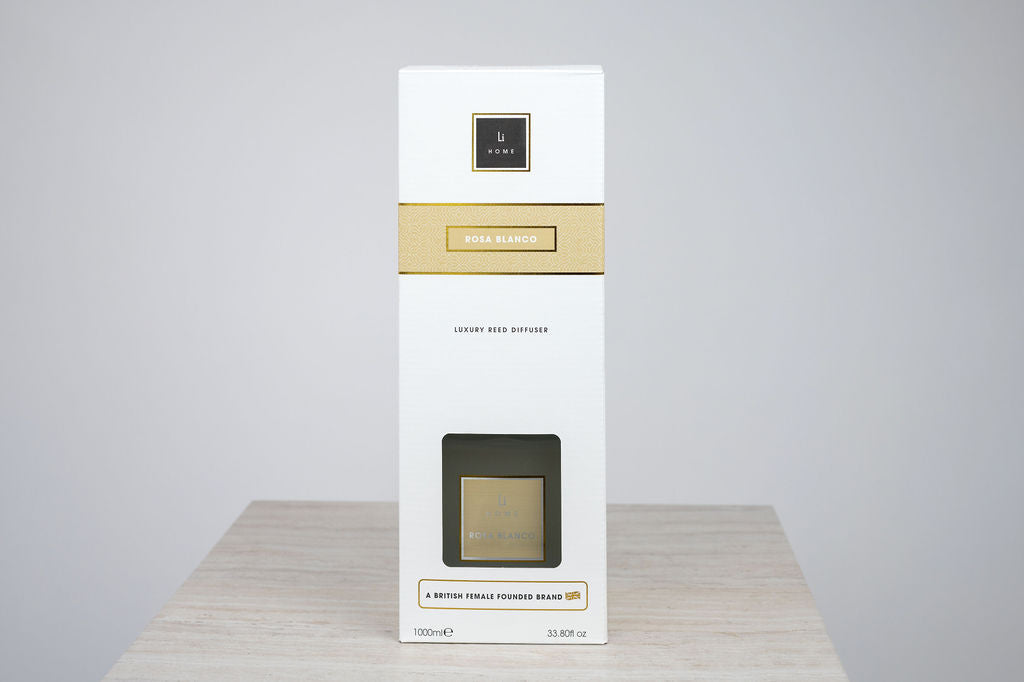 Lifestyle Home Collection Rosa Blanco Square Reed Diffuser