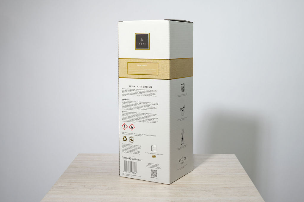 Lifestyle Home Collection Rosa Blanco Square Reed Diffuser