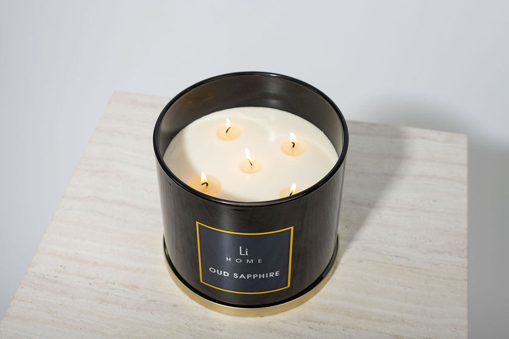Lifestyle Home Collection Oud Sapphire 3-Wick Soy Candle 1kg