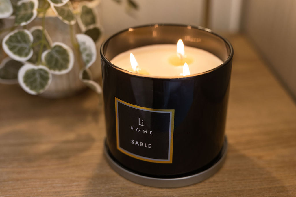 Lifestyle Home Collection Sable 3-Wick Soy Candle 1kg