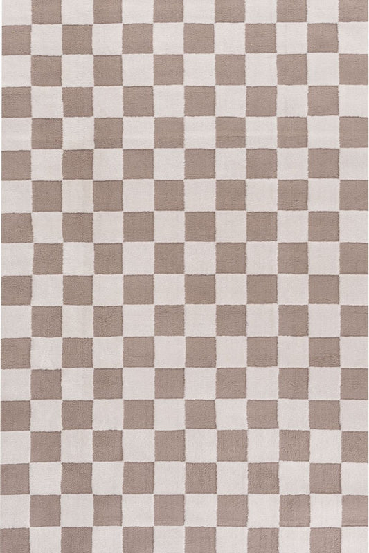 Loft Checkerboard Beige Rug