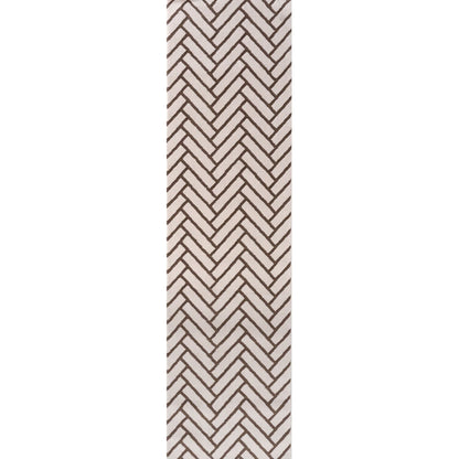 Loft Chevron Brown Rug