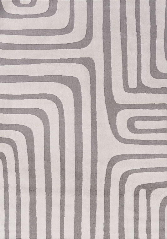 Loft Geometric Grey Rug