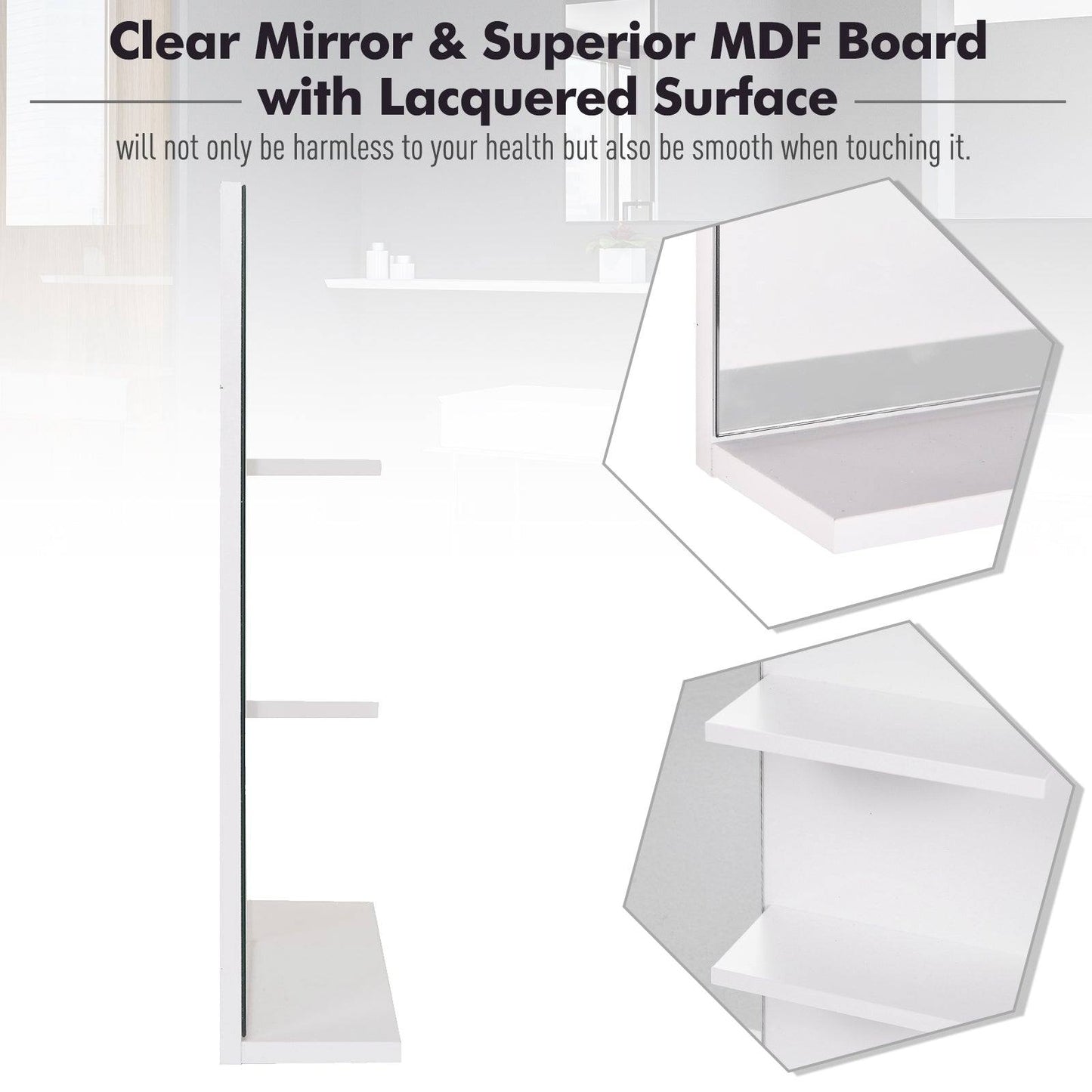 🪞 Kleankin Modern Bathroom Mirror ✨ Stylish Wall Mount Design