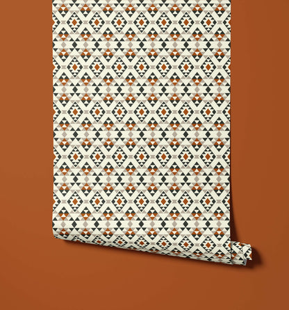 Bobbi Beck Mazina Aztec Geometric Wallpaper