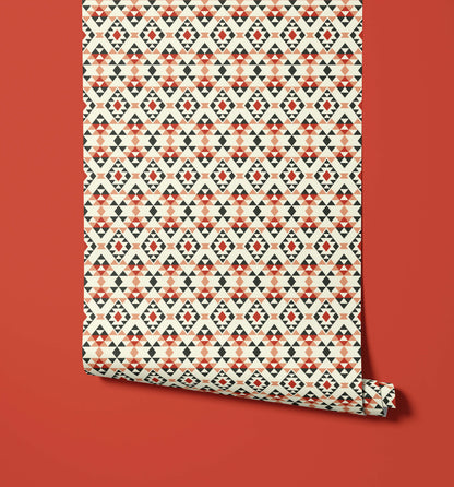 Bobbi Beck Mazina Aztec Geometric Wallpaper