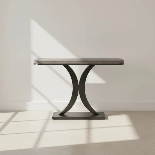 100cm Modern Geometric Console Table | Narrow Entryway & Sofa Table