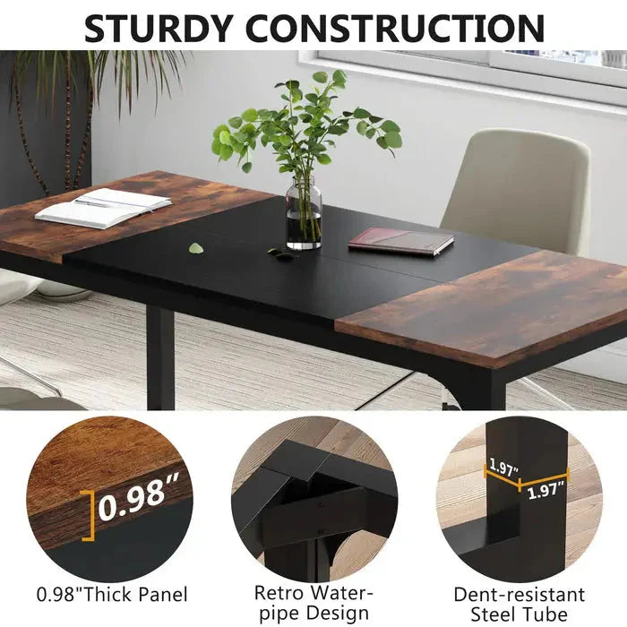 160cm Modern Conference Table | Rectangular Meeting & Executive Desk