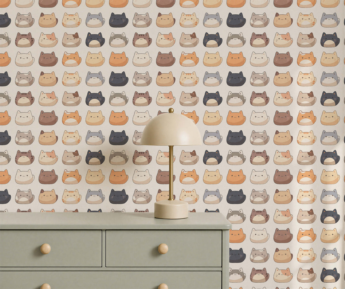 Bobbi Beck Momo Cat Face Wallpaper