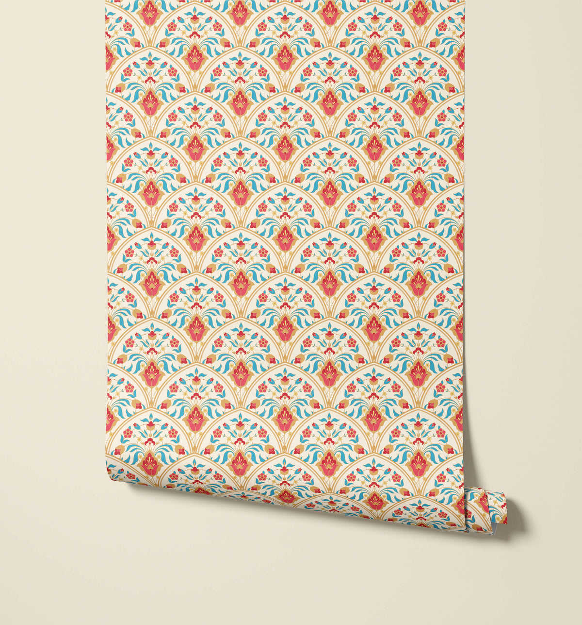 Bobbi Beck Monterrey Scalloped Floral Wallpaper
