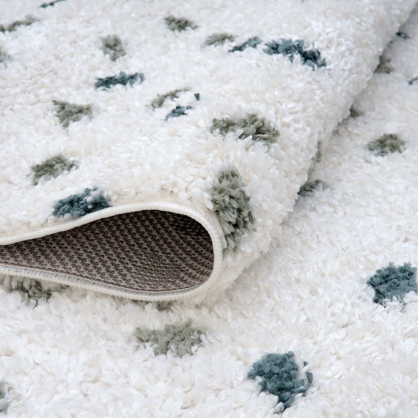 Moodi Shaggy Green Drizzle Rug