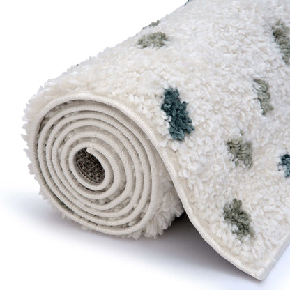 Moodi Shaggy Green Drizzle Rug