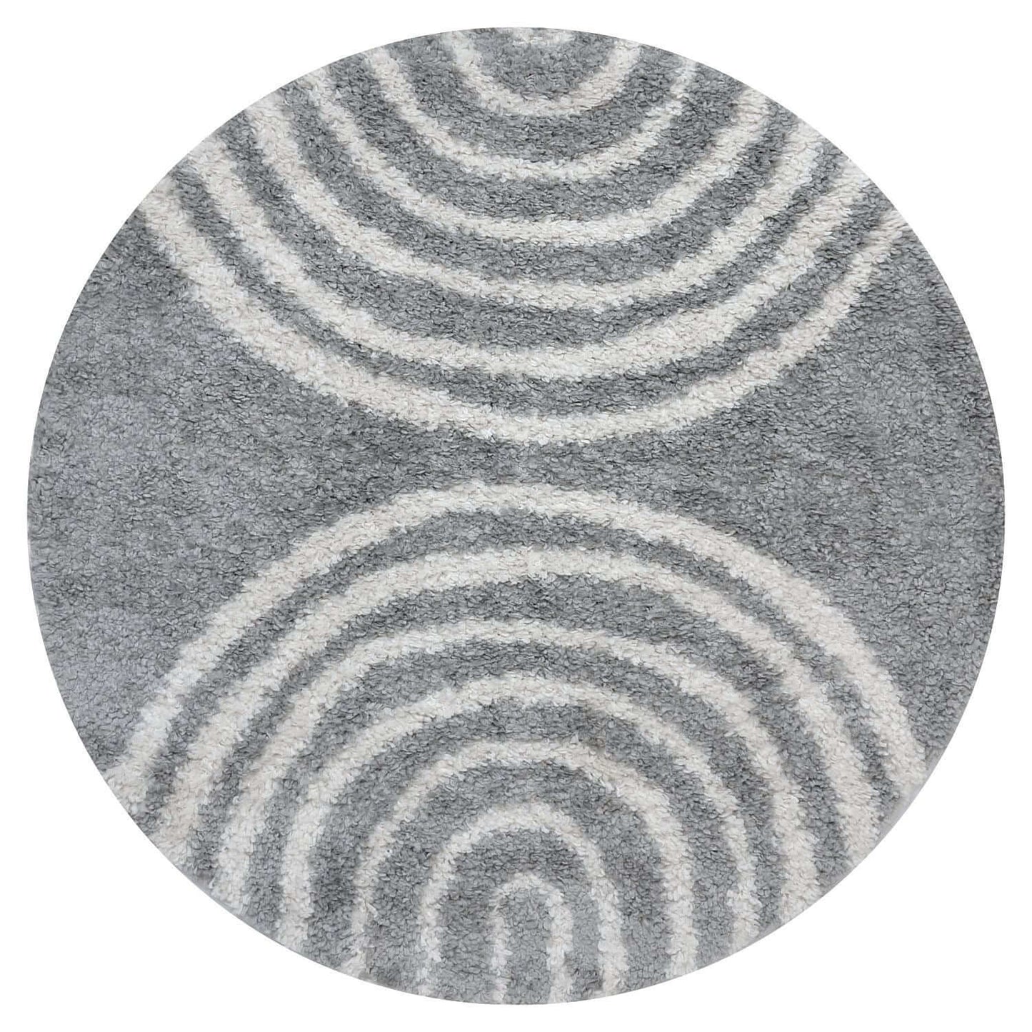 Moodi Shaggy Grey Echo Rug