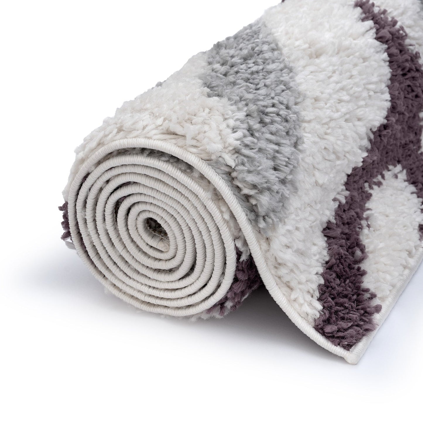 Moodi Shaggy Grey/Purple Mauvine Rug