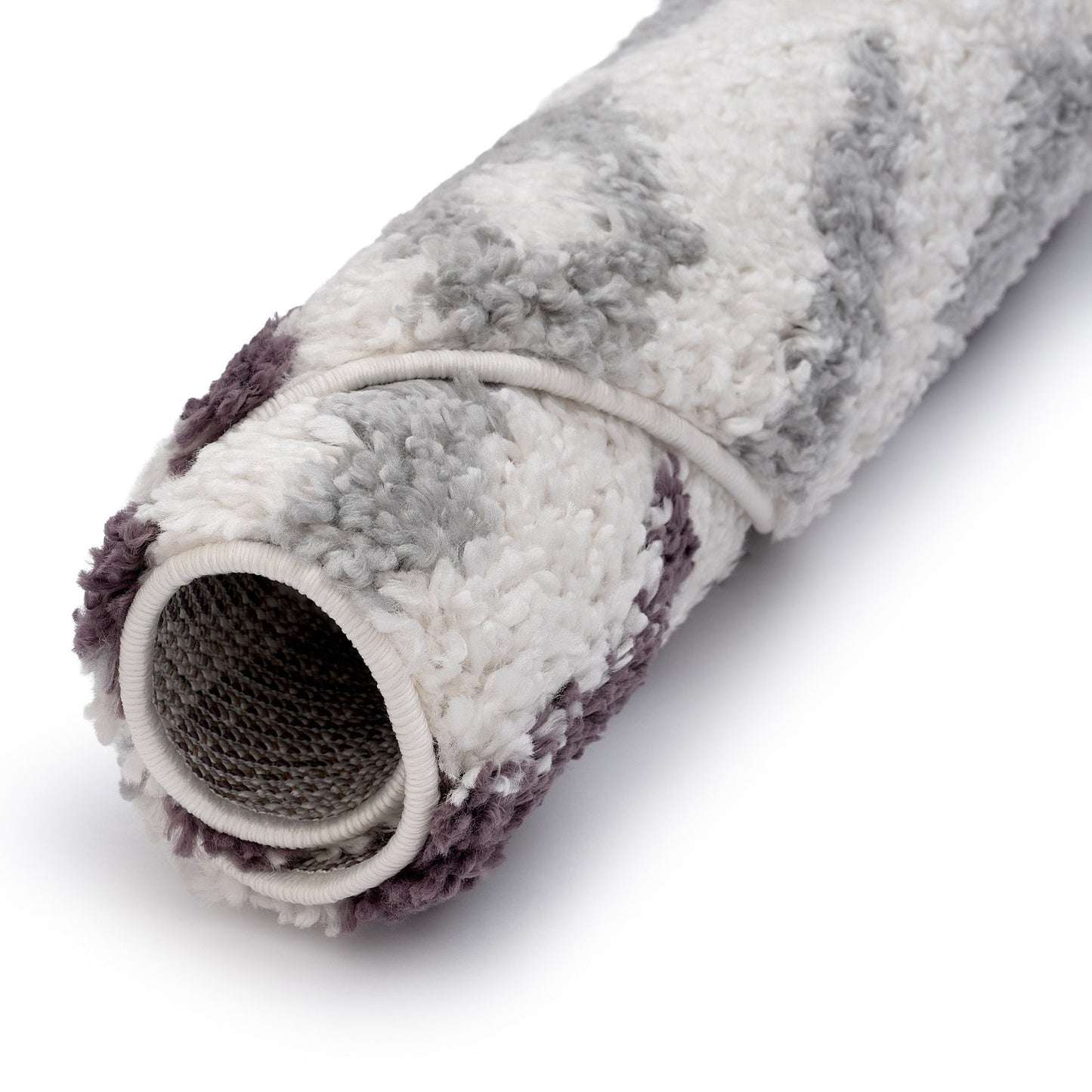 Moodi Shaggy Grey/Purple Mauvine Rug