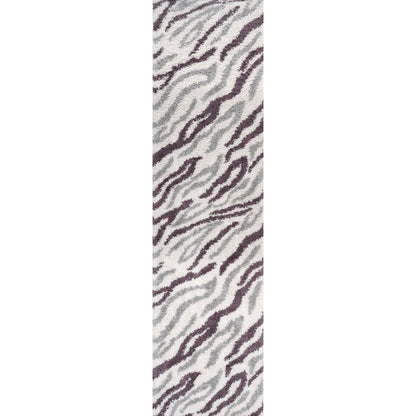 Moodi Shaggy Grey/Purple Mauvine Rug