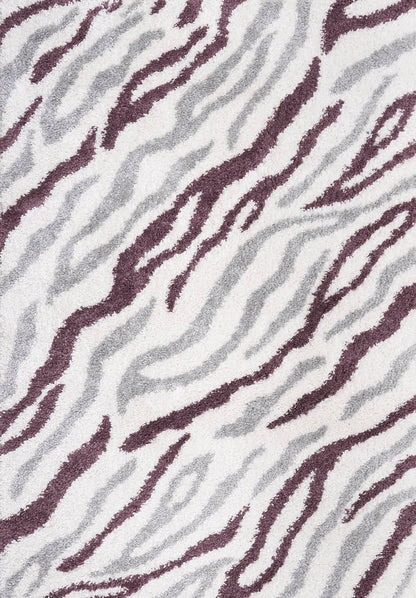 Moodi Shaggy Grey/Purple Mauvine Rug