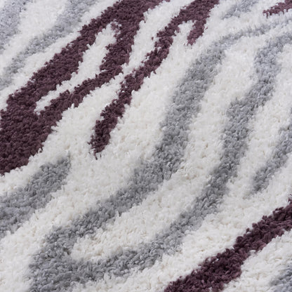 Moodi Shaggy Grey/Purple Mauvine Rug