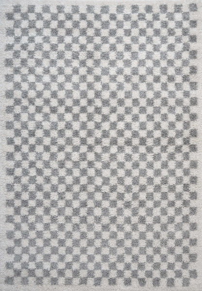 Moodi Shaggy Grey Mulberry Rug