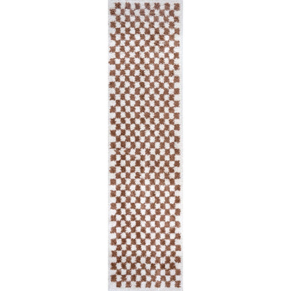 Moodi Shaggy Terra Pixelate Rug