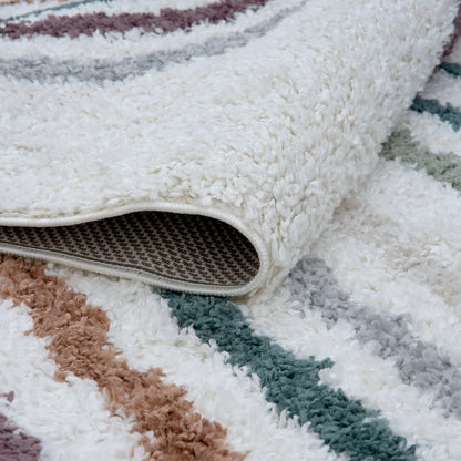 Moodi Shaggy Multicolour Raincat Rug