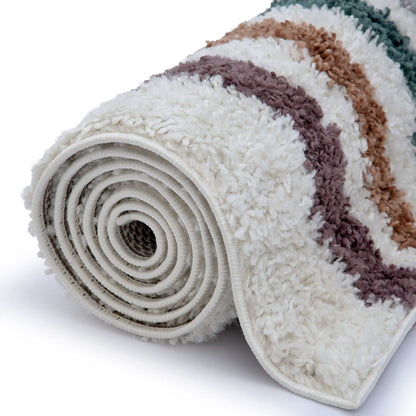 Moodi Shaggy Multicolour Raincat Rug