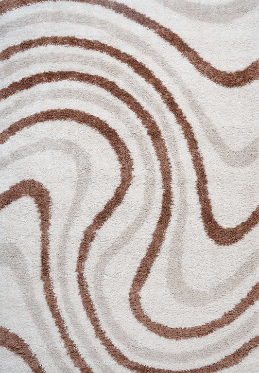 Moodi Shaggy Cream/Terra Sunhaze Rug