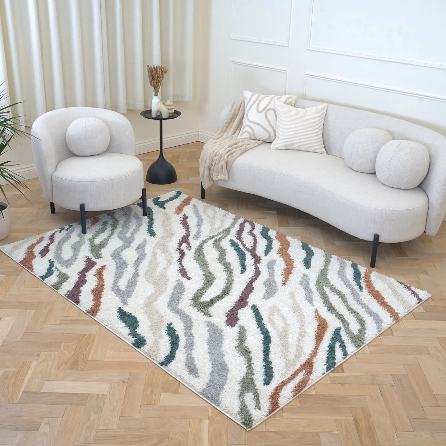 Moodi Shaggy Multicolour Tidecrest Rug